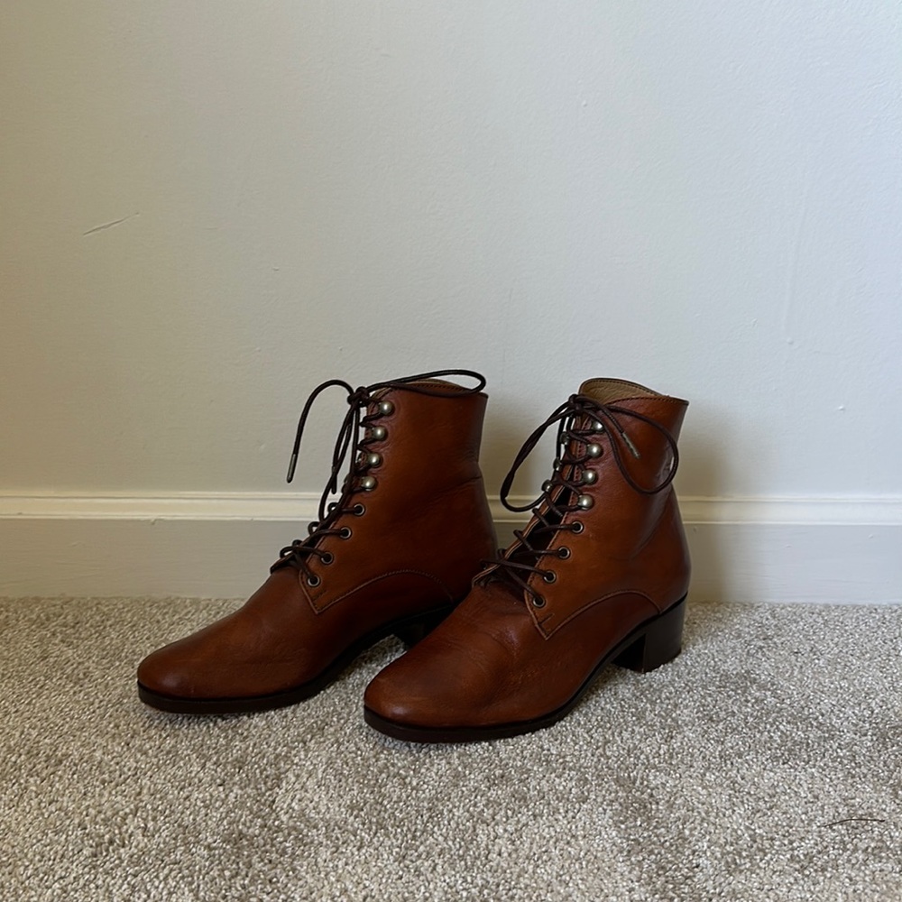 Christy Dawn Dawn Boot in Walnut Leather